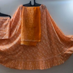 Orange Traditional Braj Wear Set