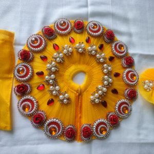 Yellow Rose & Pearl Designer Poshak Set