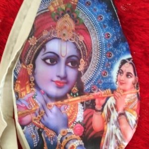 Radha Krishna Flute Print Jaap Jholi